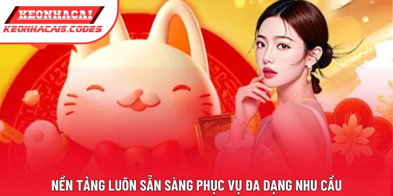 Nền tảng luôn sẵn sàng phục vụ đa dạng nhu cầu Nền tảng luôn sẵn sàng phục vụ đa dạng nhu cầu